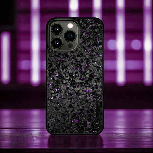 FLAKE Carbon Fiber iPhone case - Purple