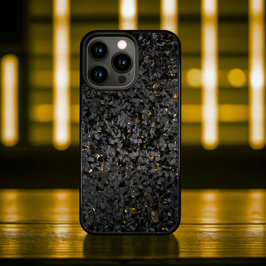 FLAKE Carbon Fiber iPhone case - Gold