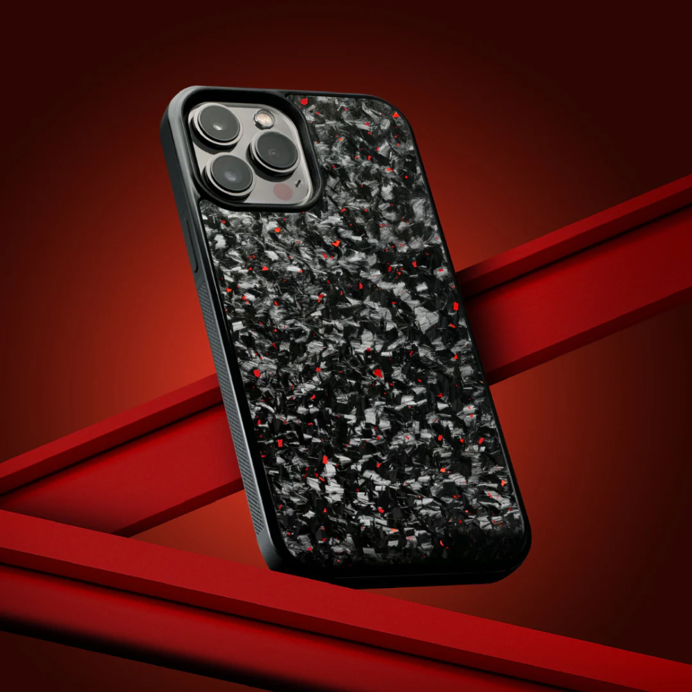 FLAKE Carbon Fiber iPhone case - Red