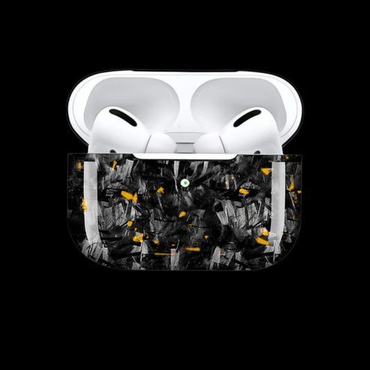 Carbon Fiber AirPods case - Gold