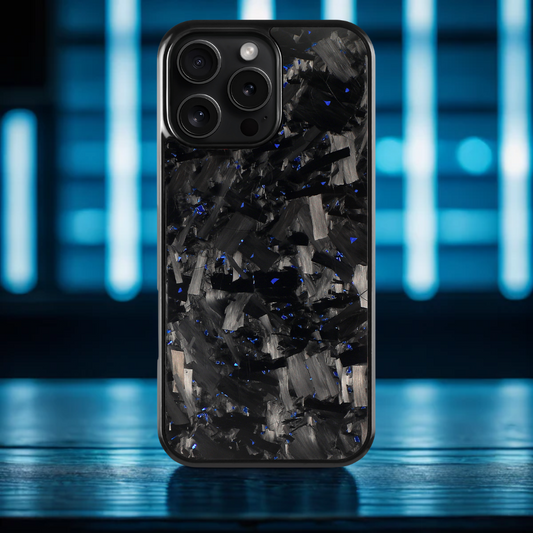 GRID Carbon Fiber iPhone case - Blue