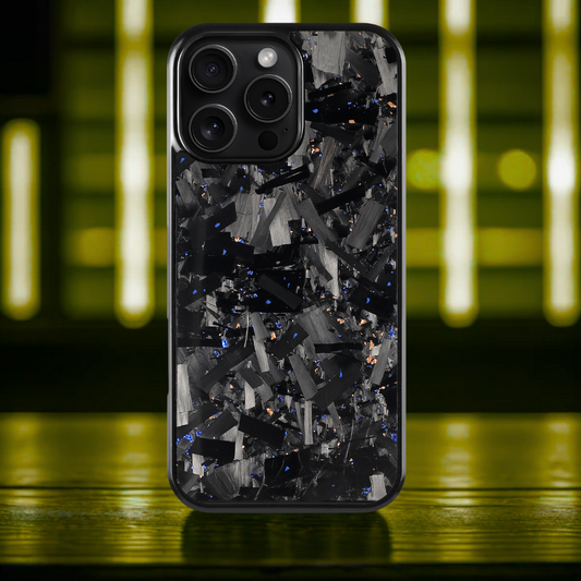 GRID Carbon Fiber iPhone case - Blue/gold (Special edition)