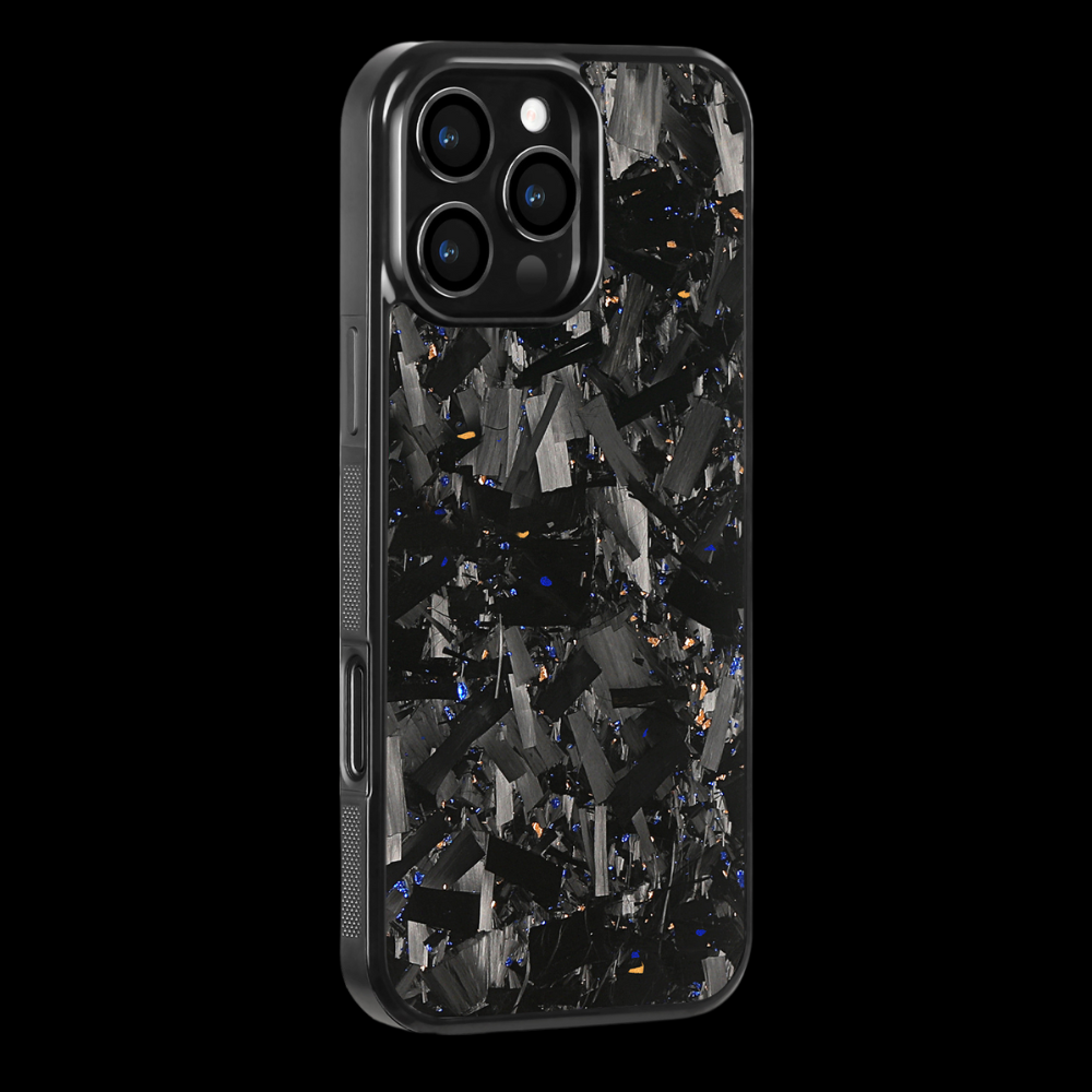 GRID Carbon Fiber iPhone case - Blue/gold (Special edition)