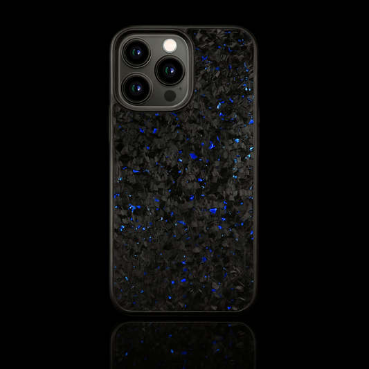 FLAKE Carbon Fiber iPhone case - Blue