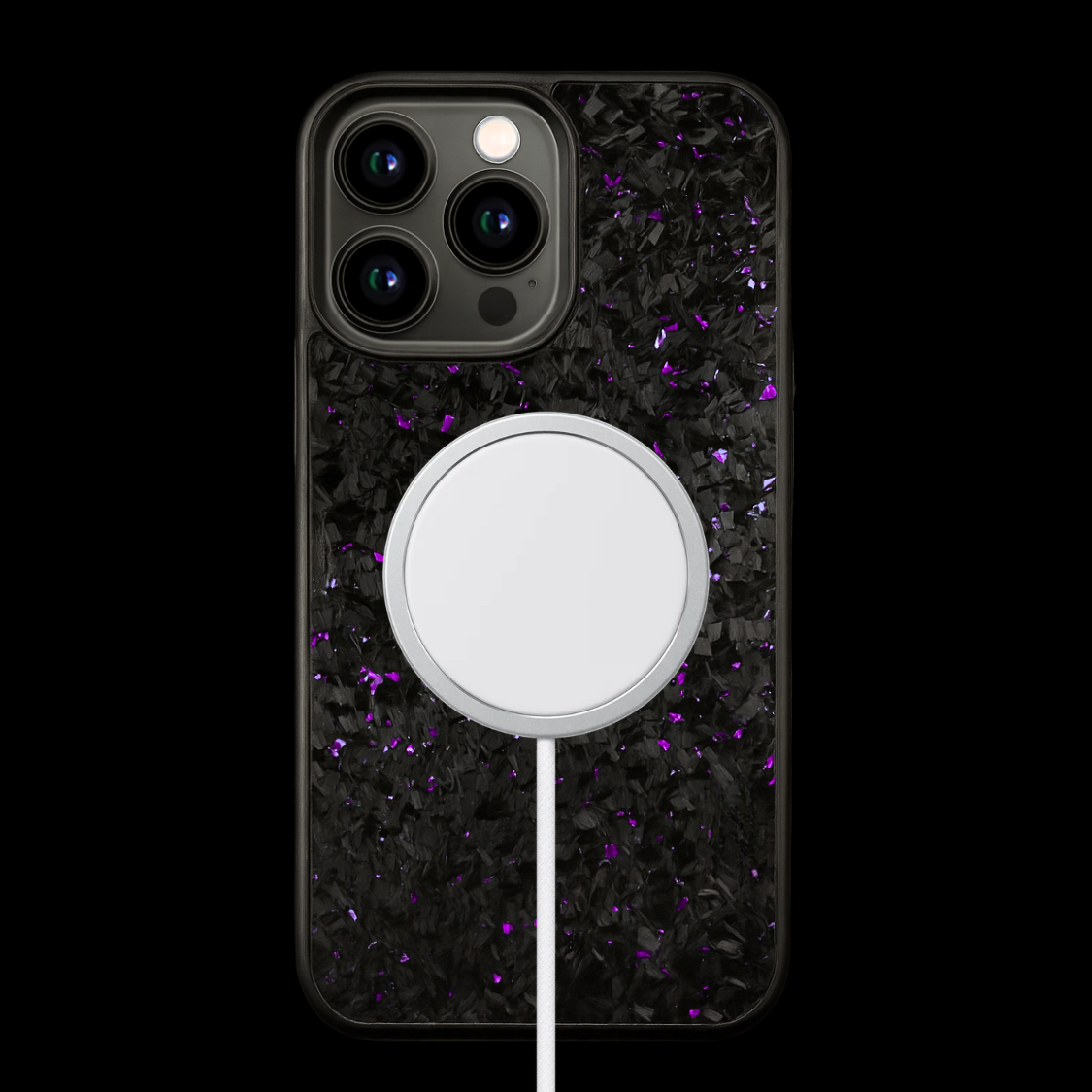 FLAKE Carbon Fiber iPhone case - Purple