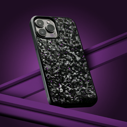 FLAKE Carbon Fiber iPhone case - Purple