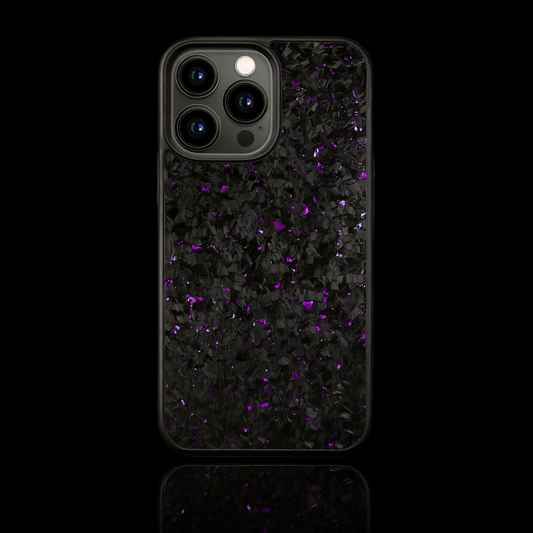 FLAKE Carbon Fiber iPhone case - Purple
