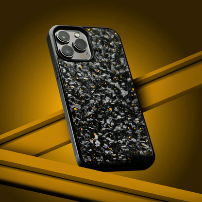 FLAKE Carbon Fiber iPhone case - Gold