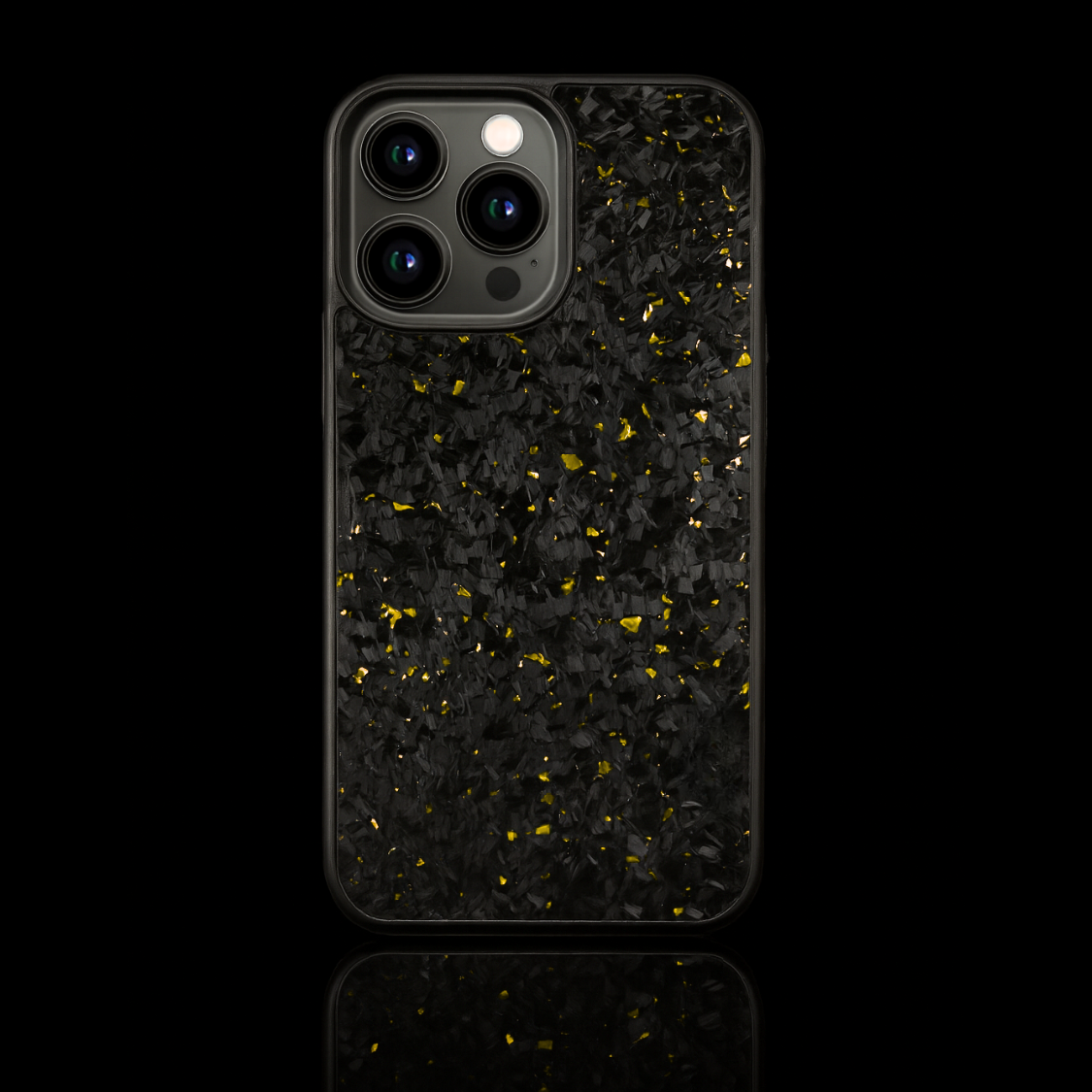 FLAKE Carbon Fiber iPhone case - Gold