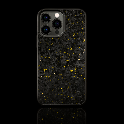 FLAKE Carbon Fiber iPhone case - Gold