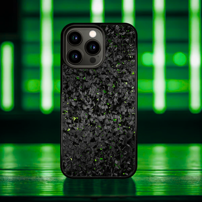 FLAKE Carbon Fiber iPhone case - Green