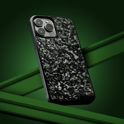 FLAKE Carbon Fiber iPhone case - Green