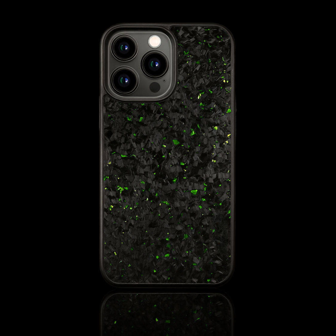 FLAKE Carbon Fiber iPhone case - Green
