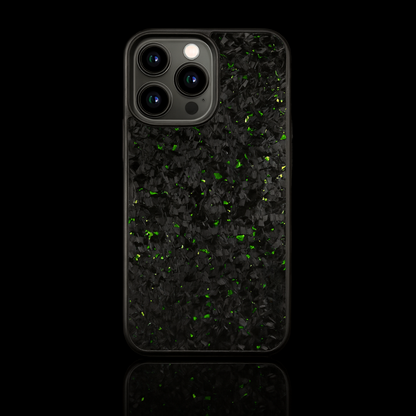 FLAKE Carbon Fiber iPhone case - Green