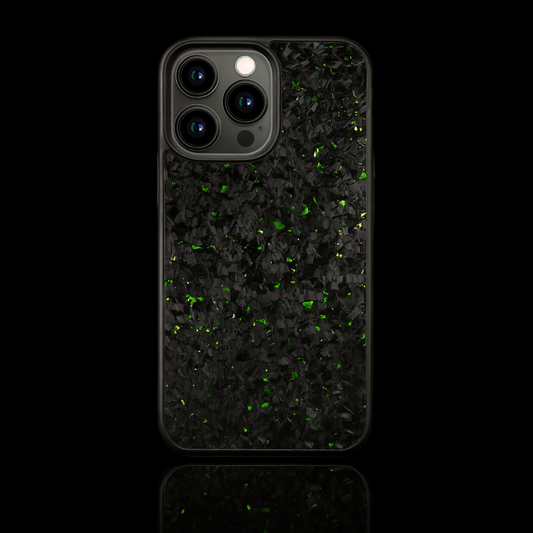 FLAKE Carbon Fiber iPhone case - Green