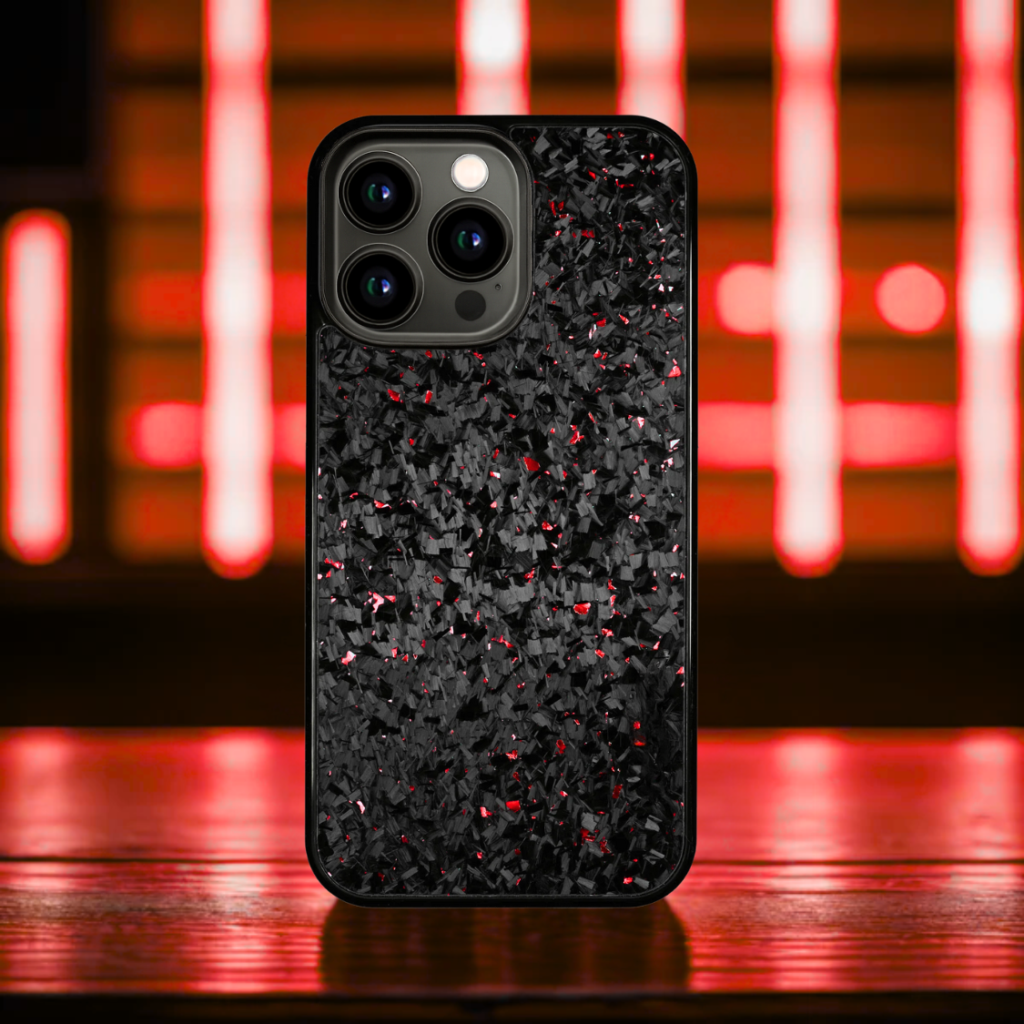 FLAKE Carbon Fiber iPhone case - Red
