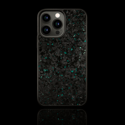 FLAKE Carbon Fiber iPhone case - Turquoise