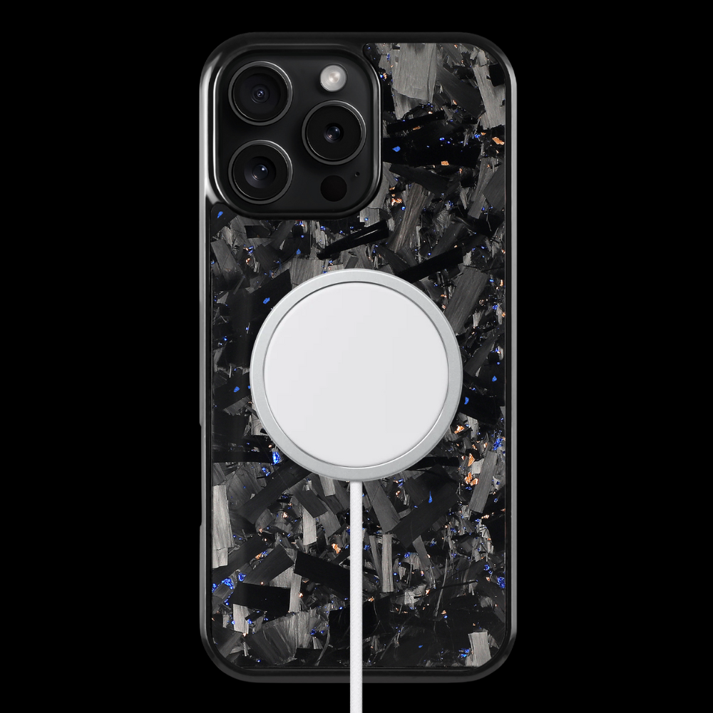 GRID Carbon Fiber iPhone case - Blue/gold (Special edition)