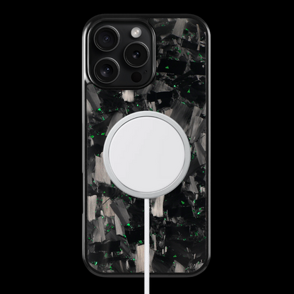 GRID Carbon Fiber iPhone case - Green