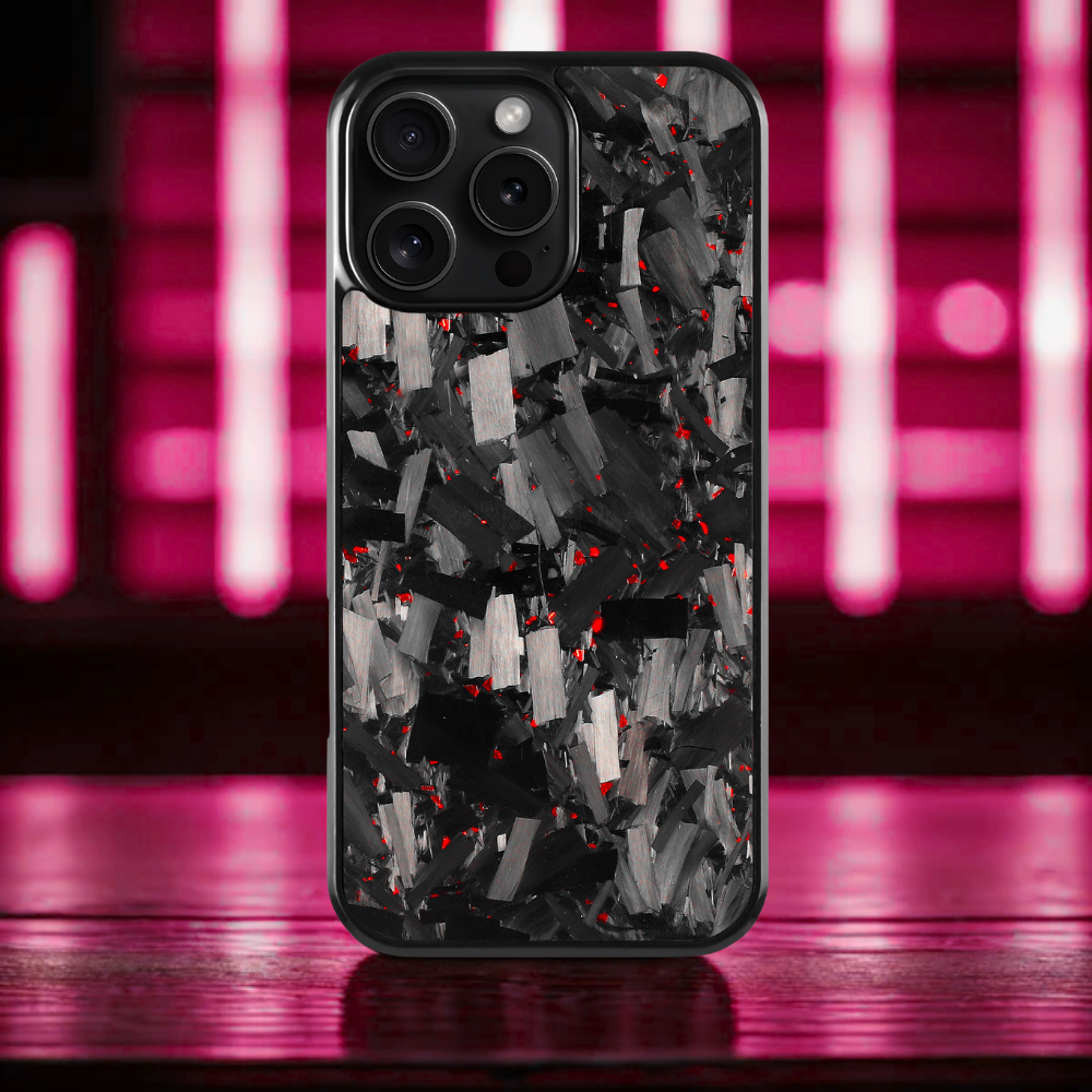 GRID Carbon Fiber iPhone case - Red