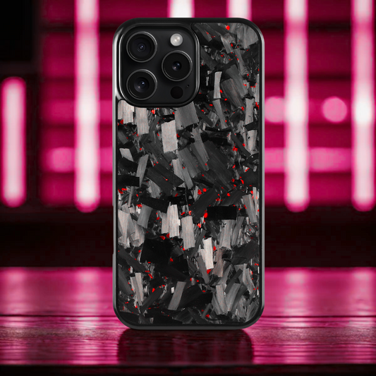 GRID Carbon Fiber iPhone case - Red