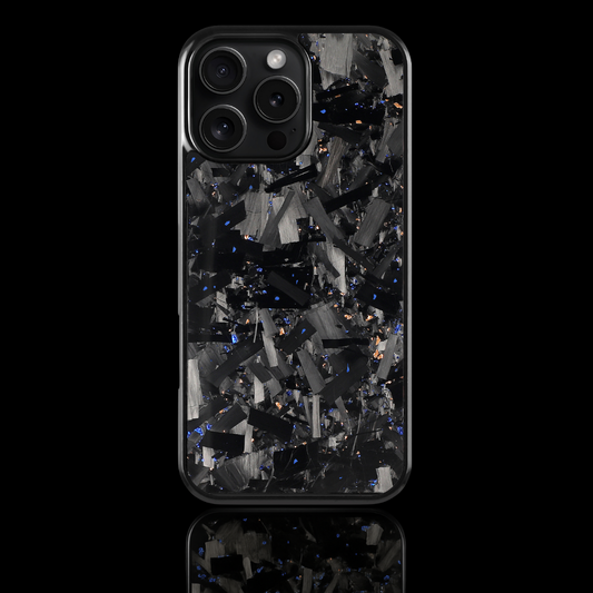 GRID Carbon Fiber iPhone case - Blue/gold (Special edition)