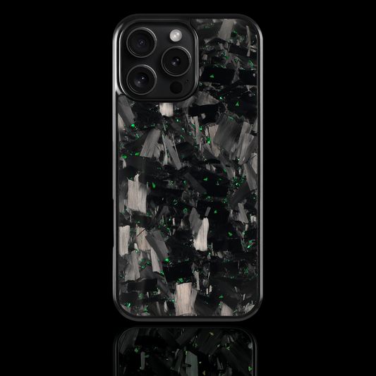 GRID Carbon Fiber iPhone case - Green