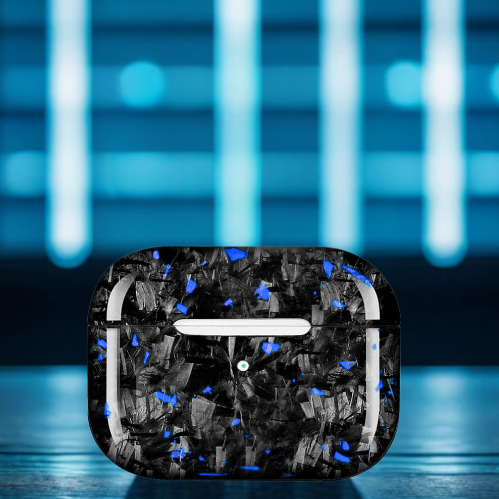 Carbon Fiber AirPods case - Blue
