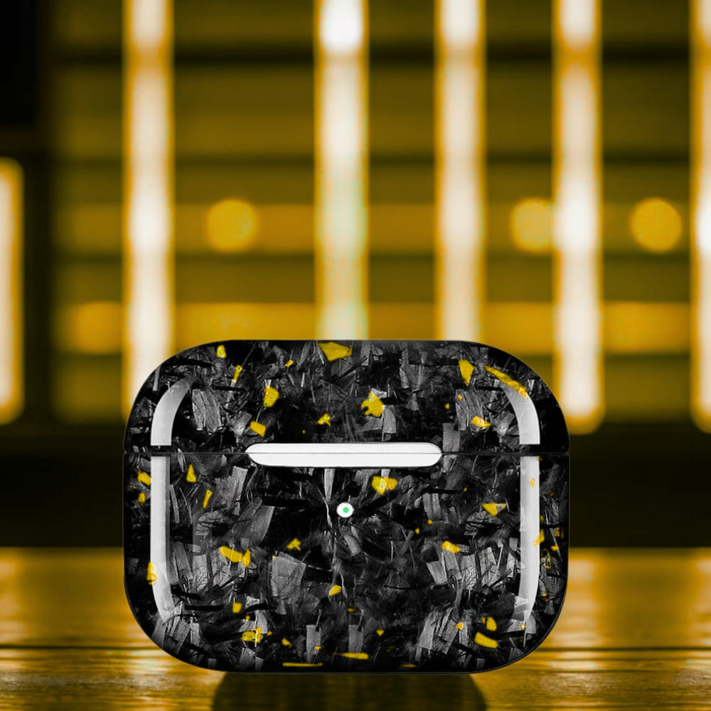 Carbon Fiber AirPods case - Gold