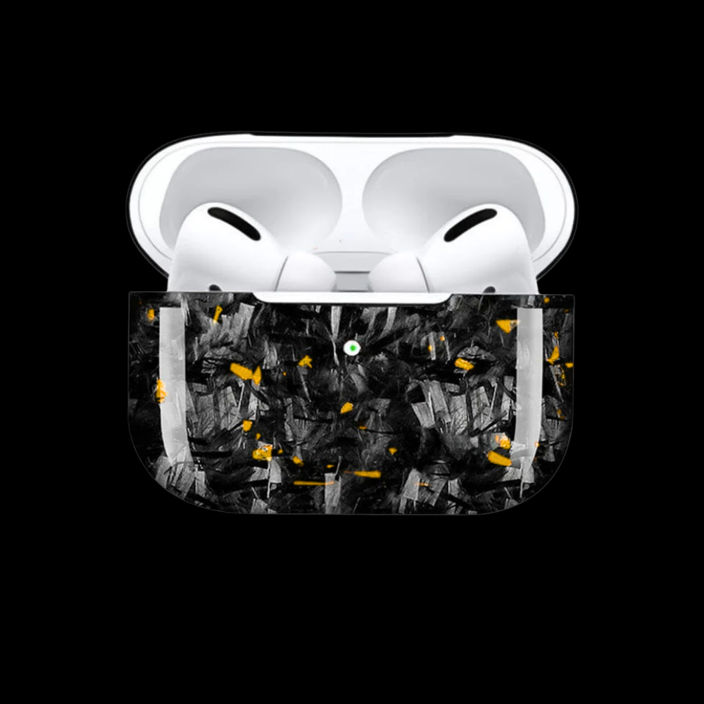 Carbon Fiber AirPods case - Gold