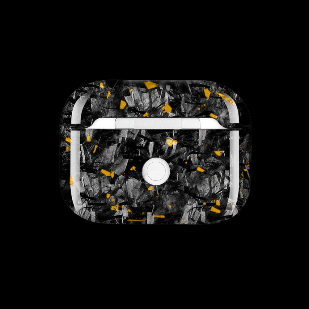 Carbon Fiber AirPods case - Gold