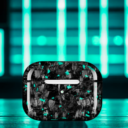 Carbon Fiber AirPods case - Turquoise
