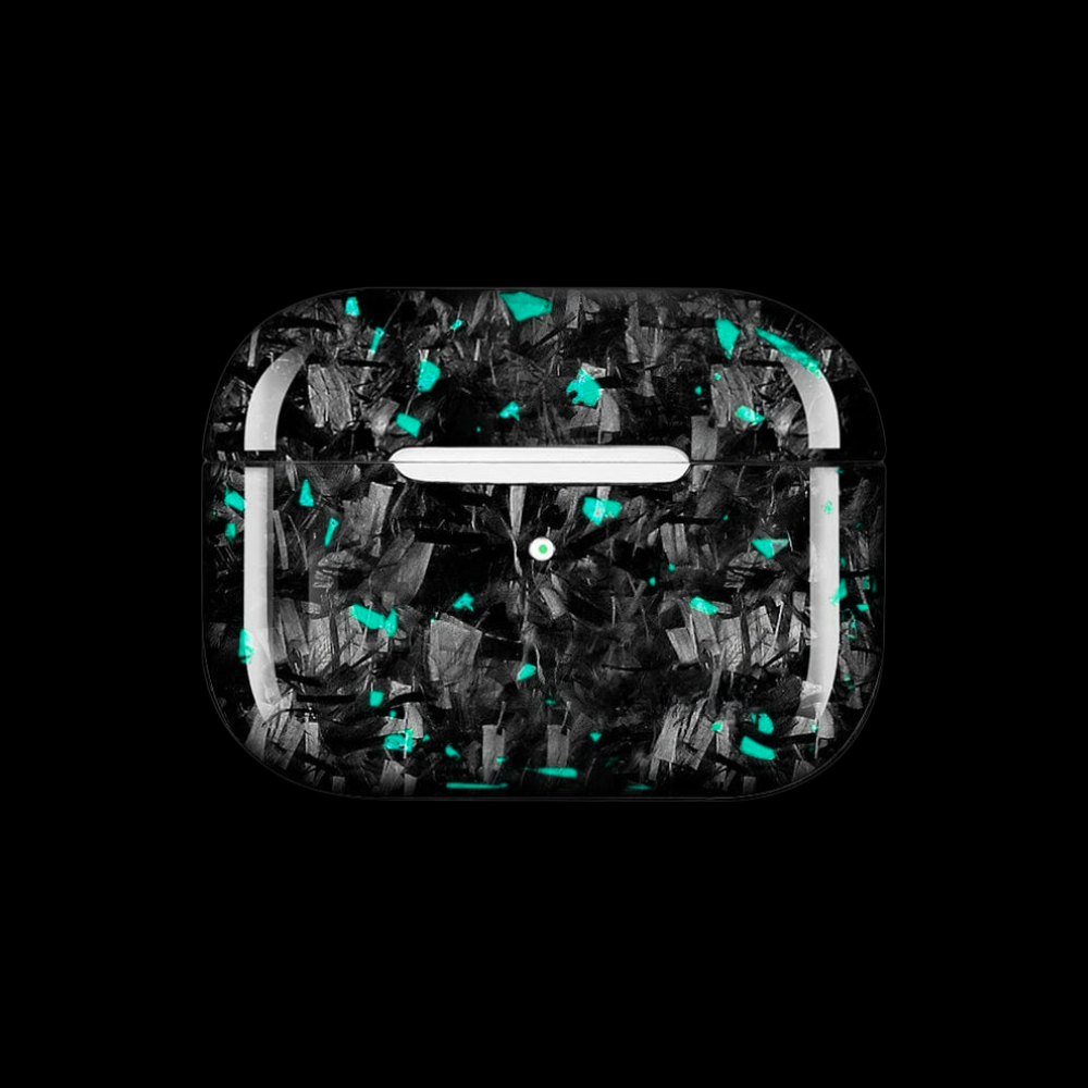 Carbon Fiber AirPods case - Turquoise