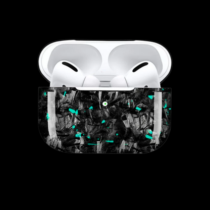 Carbon Fiber AirPods case - Turquoise